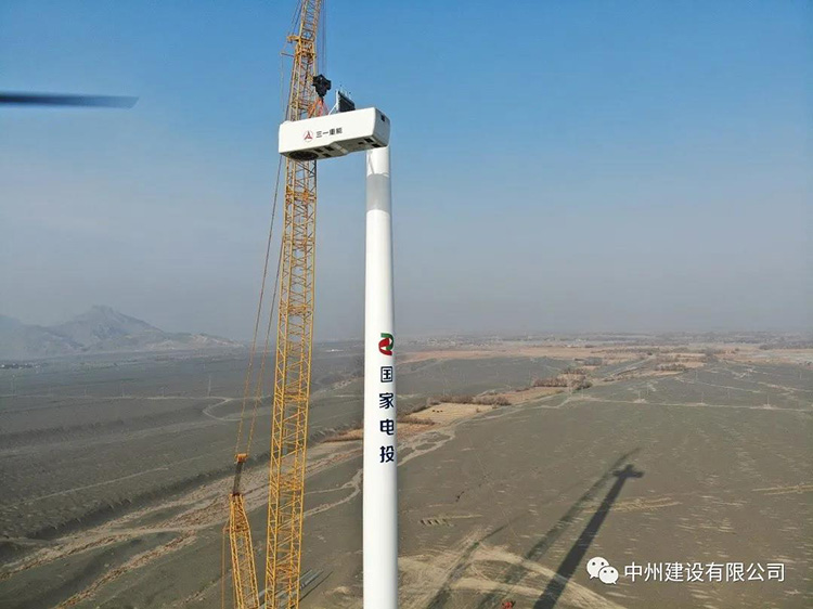 金年会金字招牌信誉顺利完成国内陆上单机容量最大6.25MW风机吊装！